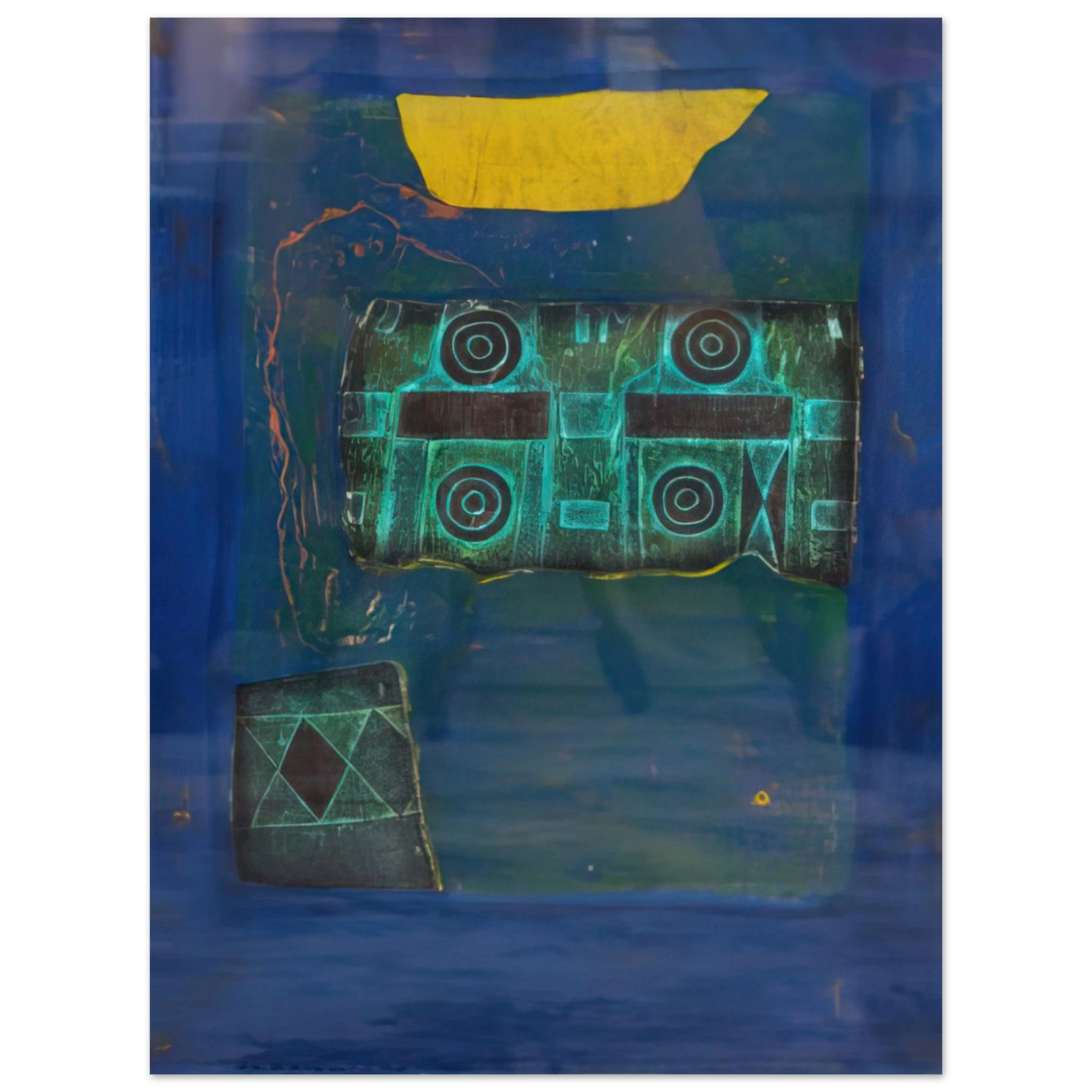 Hiroyuki Tajima - The Decorated Tomb of Ancient Japan B - 1969  75x100 cm / 30x40inches Fine Art Poster