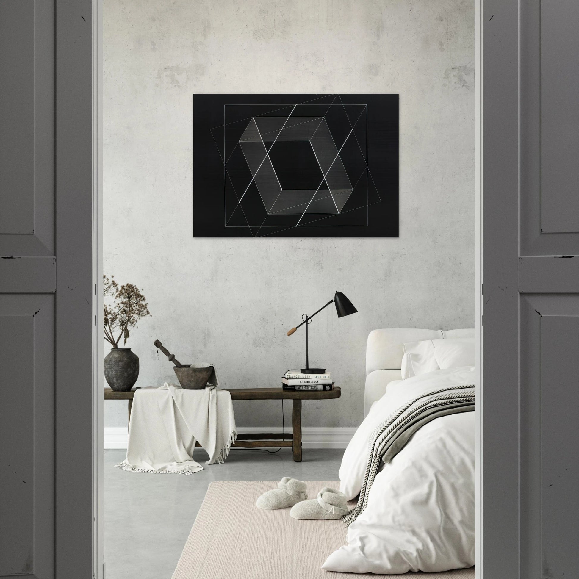 F NO 13 MULTI MOBILE 1952 - Josef Albers Brushed Aluminum Print - 70x100 cm / 28x40 inches | Josef Albers Aluminum Print | Josef Albers Prints