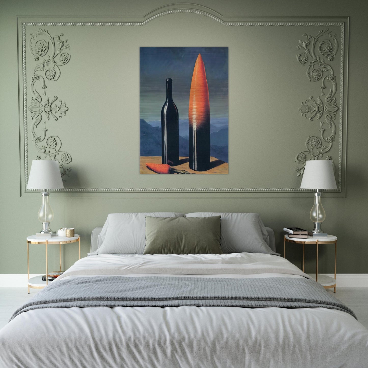 THE EXPLANATION 1952 - Rene Magritte Brushed Aluminum Print - 70x100 cm / 28x40 inches | Rene Magritte Aluminum Print | Rene Magritte Prints