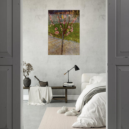 Almond Tree in Blossom - Vincent van Gogh Brushed Aluminum Print - 70x100 cm / 28x40 inches | Vincent van Gogh Aluminum Print | Vincent van Gogh Prints