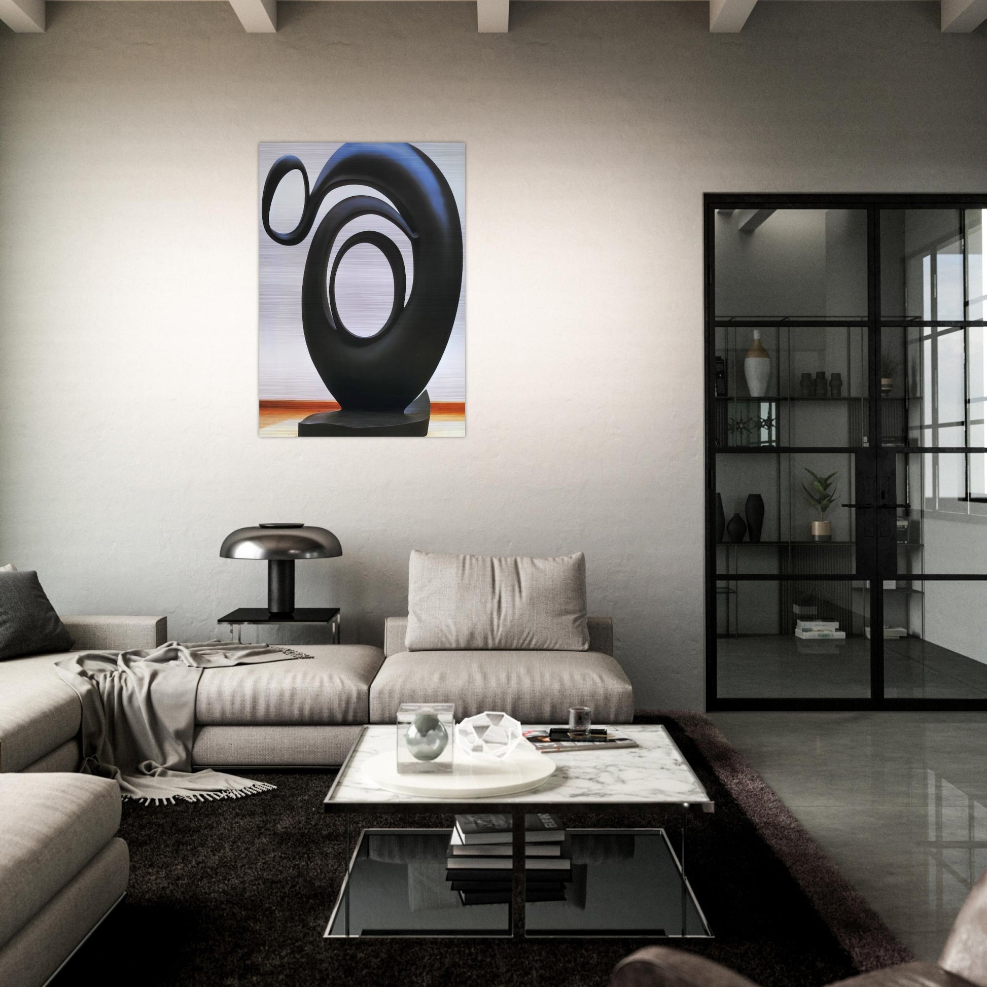 Abstraction - Georgia O'Keeffe Brushed Aluminum Print - 70x100 cm / 28x40 inches | Georgia O'Keeffe Aluminum Print | Georgia O'Keeffe Prints