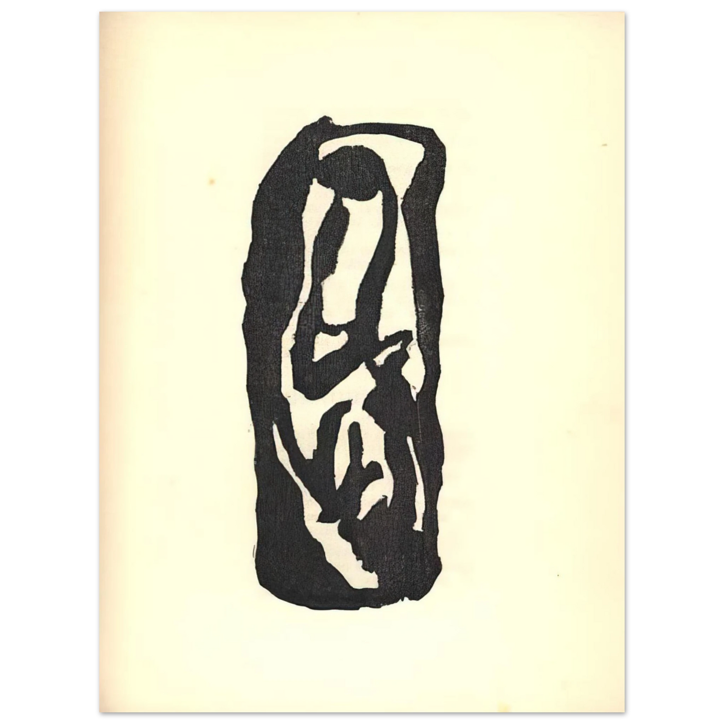 Jean Arp - Illustration for Tristan Tzara s Vingt-cinq poÃƒÂ¨mes  75x100 cm / 30x40inches Fine Art Poster