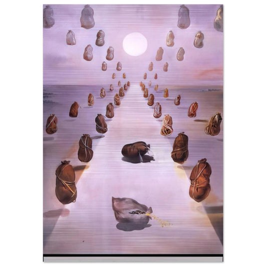 THE PATH OF ENIGMA - Salvador Dali Brushed Aluminum Print - 70x100 cm / 28x40 inches | Salvador Dali Aluminum Print | Salvador Dali Prints