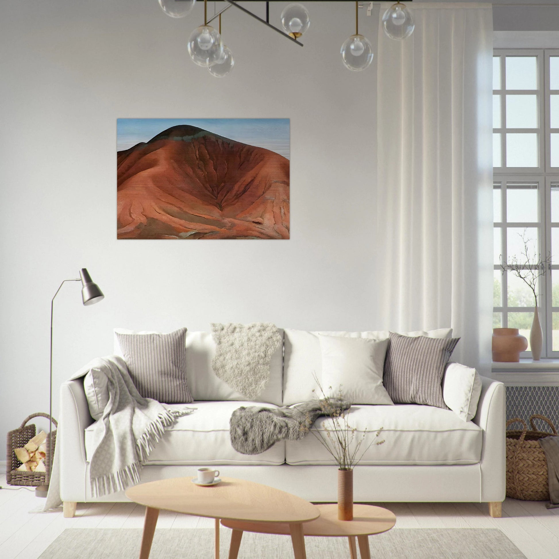 Small Purple Hills - Georgia O'Keeffe Brushed Aluminum Print - 70x100 cm / 28x40 inches | Georgia O'Keeffe Aluminum Print | Georgia O'Keeffe Prints