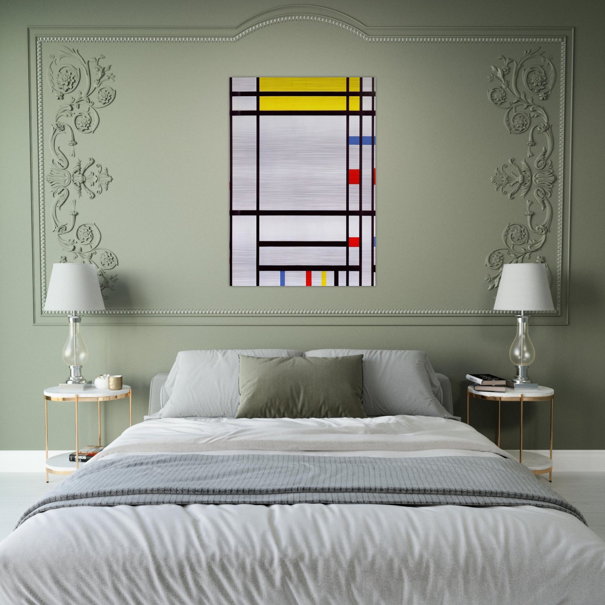 Place de la Concorde - Piet Mondrian Brushed Aluminum Print - 70x100 cm / 28x40 inches | Piet Mondrian Aluminum Print | Piet Mondrian Prints