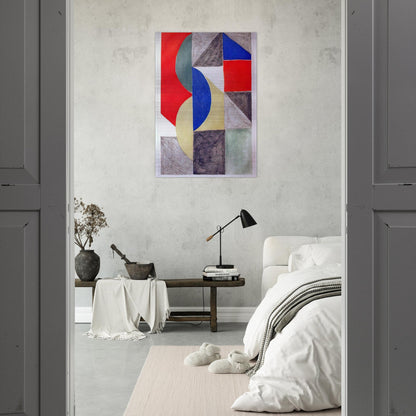 ABSTRACT COMPOSITION - Sonia Delaunay Brushed Aluminum Print - 70x100 cm / 28x40 inches | Sonia Delaunay Aluminum Print | Sonia Delaunay Prints