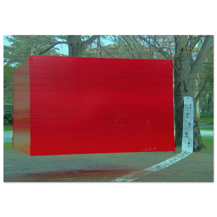 Room - 1956 - Jiro Yoshihara Brushed Aluminum Print - 70x100 cm / 28x40 inches | Jiro Yoshihara Aluminum Print | Jiro Yoshihara Prints