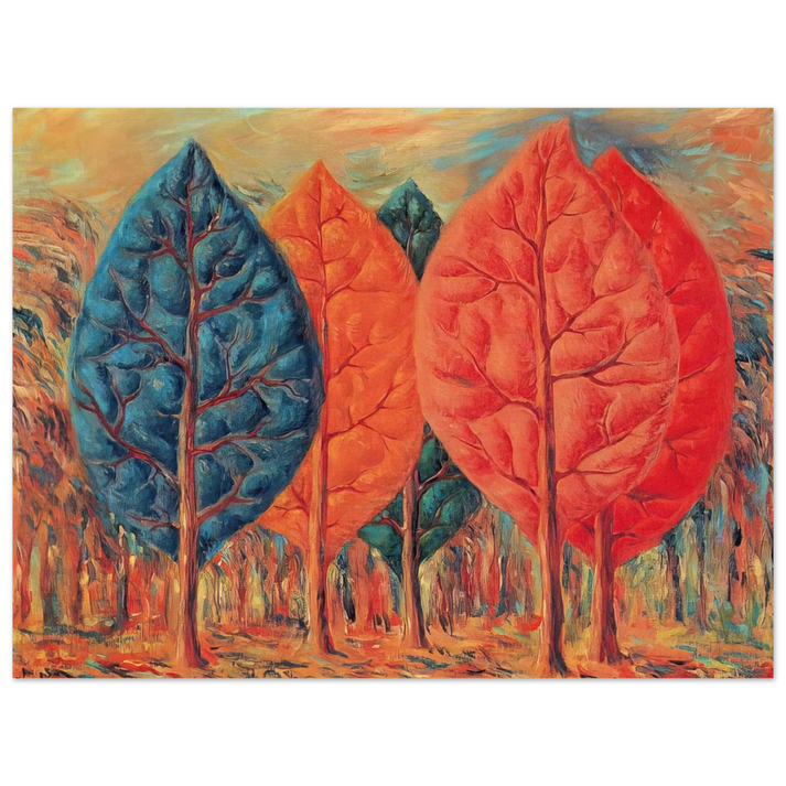 Rene Magritte - THE FIRE 1943  75x100 cm / 30x40inches Fine Art Poster
