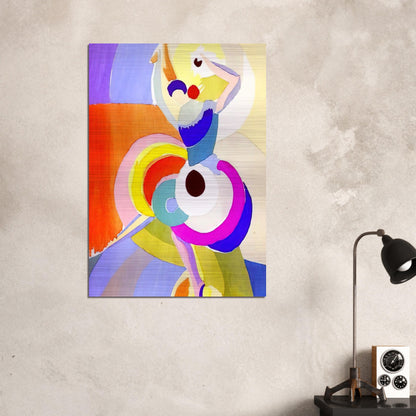 FLAMENCO DANCER - Sonia Delaunay Brushed Aluminum Print - 70x100 cm / 28x40 inches | Sonia Delaunay Aluminum Print | Sonia Delaunay Prints