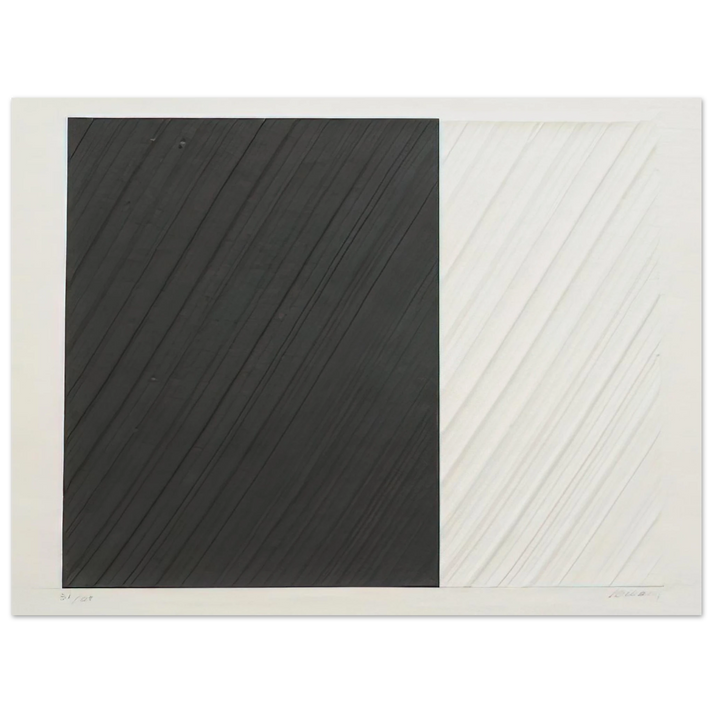 Pierre Soulages - Untitled - 1991  75x100 cm / 30x40inches Fine Art Poster