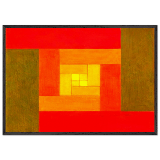Etudes Bauhaus D - 1929 - Victor Vasarely 70x100 cm / 28x40 inches Framed Art Print – Black Wooden Frame