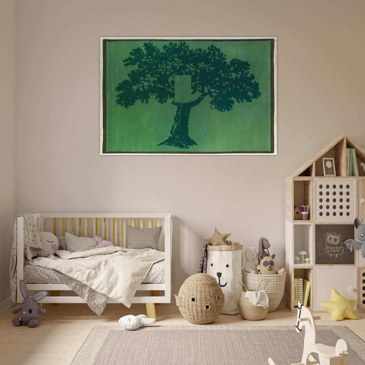 Albero Per Terra - 1984 - Mario Schifano Art Prints - 100x150 cm / 40x60″ inches | Mario Schifano Poster | Mario Schifano Prints