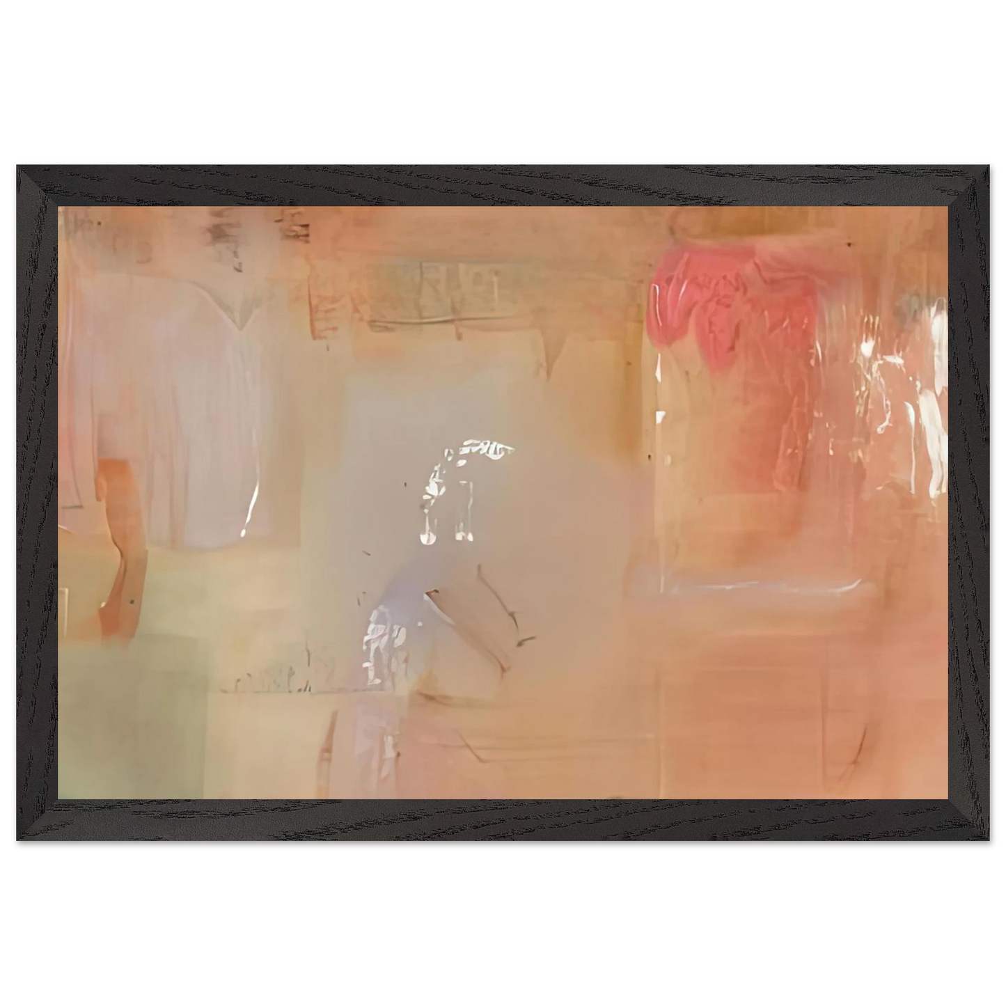 Helen Frankenthaler - Feather, 1979- Wall Art - 30x40 cm / 12x16 inches - Premium Wooden Framed Poster With Fine Art Paper-canvas - Wood frame