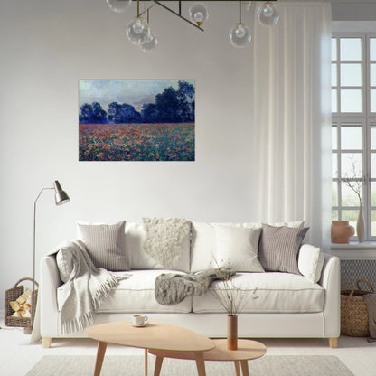 Poppies at Giverny - claude monet Brushed Aluminum Print - 70x100 cm / 28x40 inches | claude monet Aluminum Print | claude monet Prints
