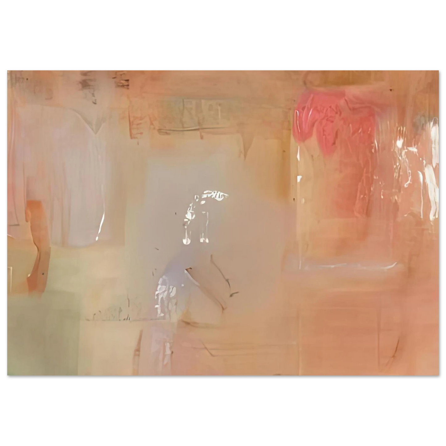 Helen Frankenthaler - Feather, 1979- Wall Art - 28x40 inches / 70x70 cm - Canvas (Imperial)-canvas - -