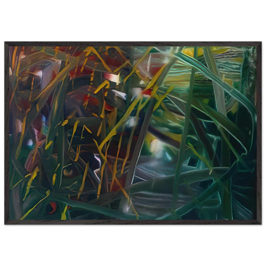 ABSTRACT PAINTING NO 439 - Gerhard Richter 70x100 cm / 28x40 inches Framed Art Print – Black Wooden Frame