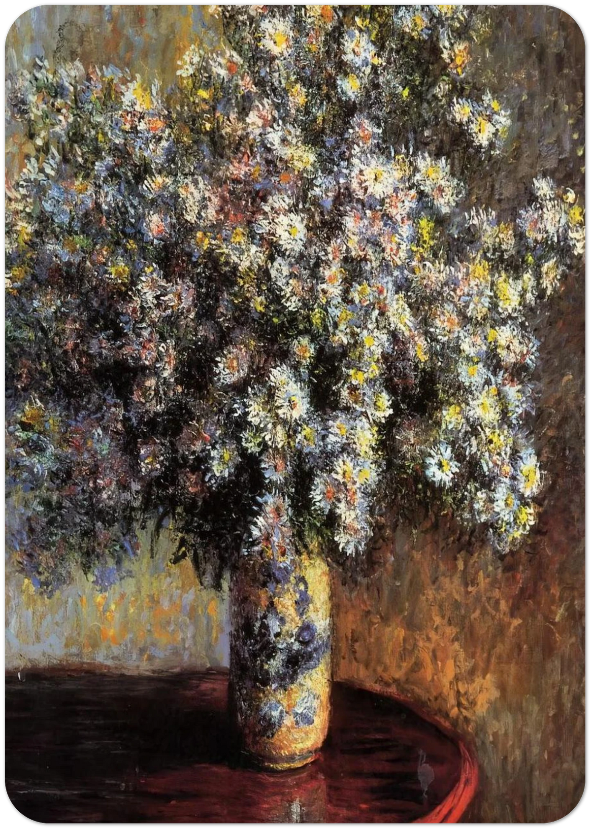 Asters By claude monet Pack of 10 Post Cards | claude monet Post Cards | A6 (10.5 x 14.8 cm) - 4.1 x 5.8 inches