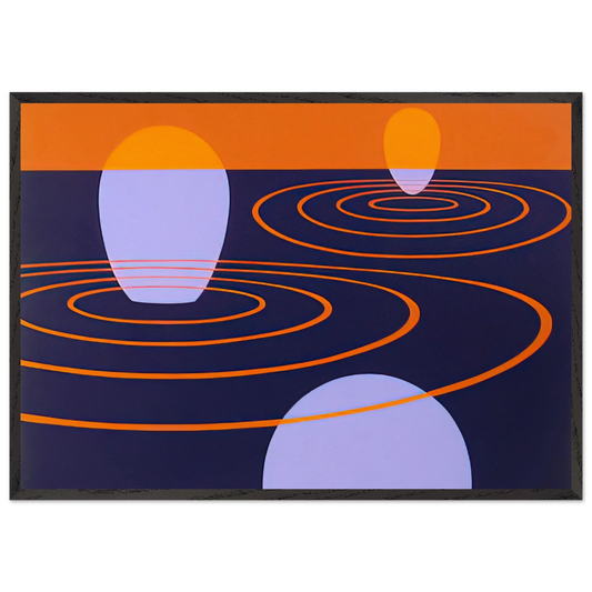 Transection I - 1971 - Clarence Holbrook Carter 70x100 cm / 28x40 inches Framed Art Print – Black Wooden Frame