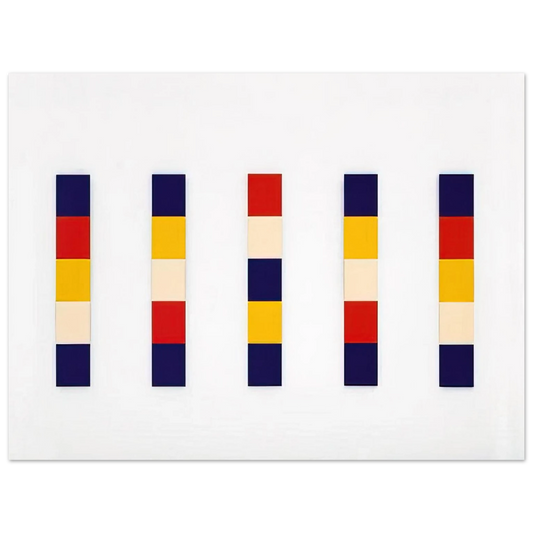 Ellsworth Kelly - Red Yellow Blue White  75x100 cm / 30x40inches Fine Art Poster