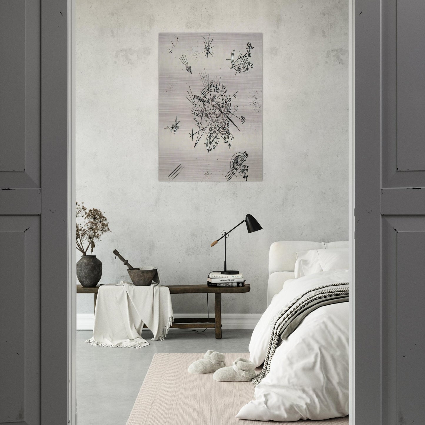 SMALL WORLDS X 1922 - Wassily Kandinsky Brushed Aluminum Print - 70x100 cm / 28x40 inches | Wassily Kandinsky Aluminum Print | Wassily Kandinsky Prints