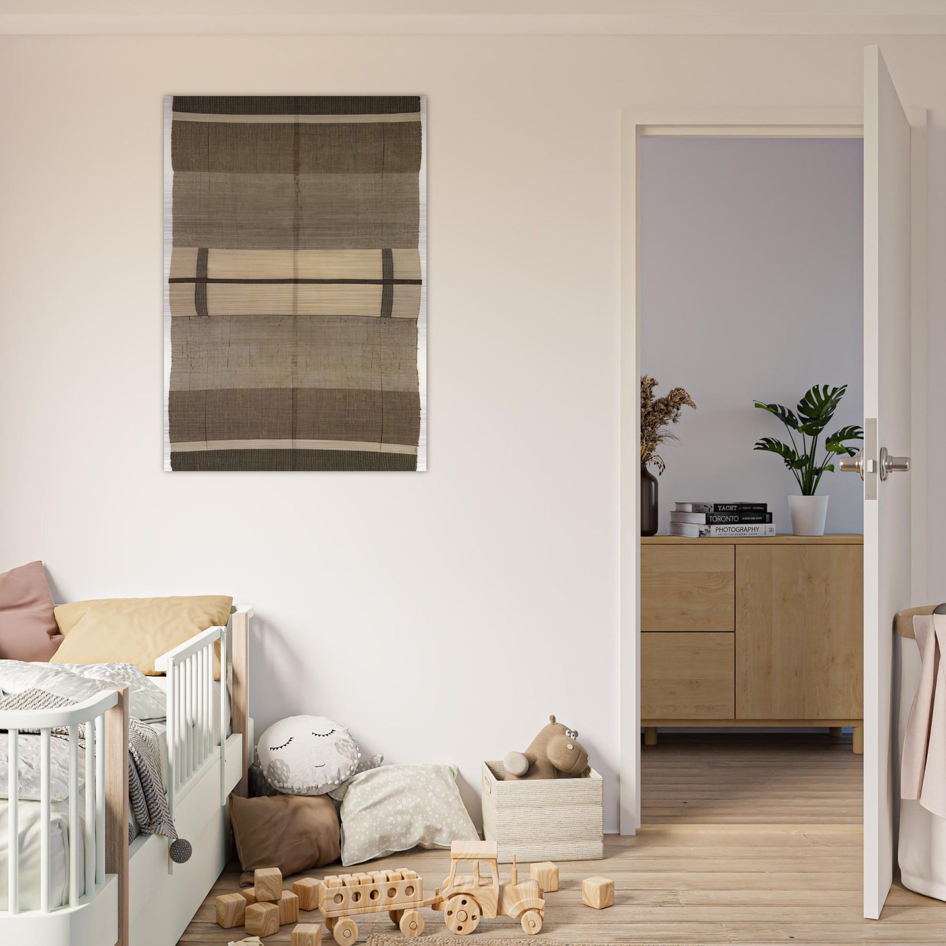 WALL HANGING 1924 - Anni Albers Brushed Aluminum Print - 70x100 cm / 28x40 inches | Anni Albers Aluminum Print | Anni Albers Prints