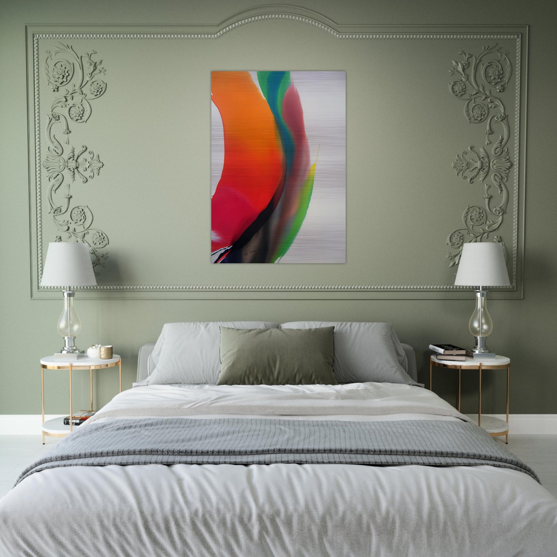 Phenomena Montezuma s Band - Paul Jenkins Brushed Aluminum Print - 70x100 cm / 28x40 inches | Paul Jenkins Aluminum Print | Paul Jenkins Prints