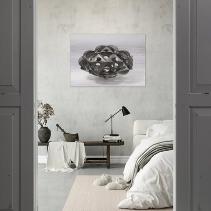 Aconà Biconbì - 1965 - Bruno Munari Brushed Aluminum Print - 70x100 cm / 28x40 inches | Bruno Munari Aluminum Print | Bruno Munari Prints