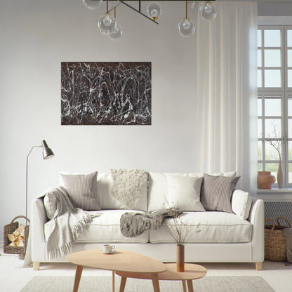 NUMBER 13A ARABESQUE 1948 - Jackson Pollock Brushed Aluminum Print - 70x100 cm / 28x40 inches | Jackson Pollock Aluminum Print | Jackson Pollock Prints