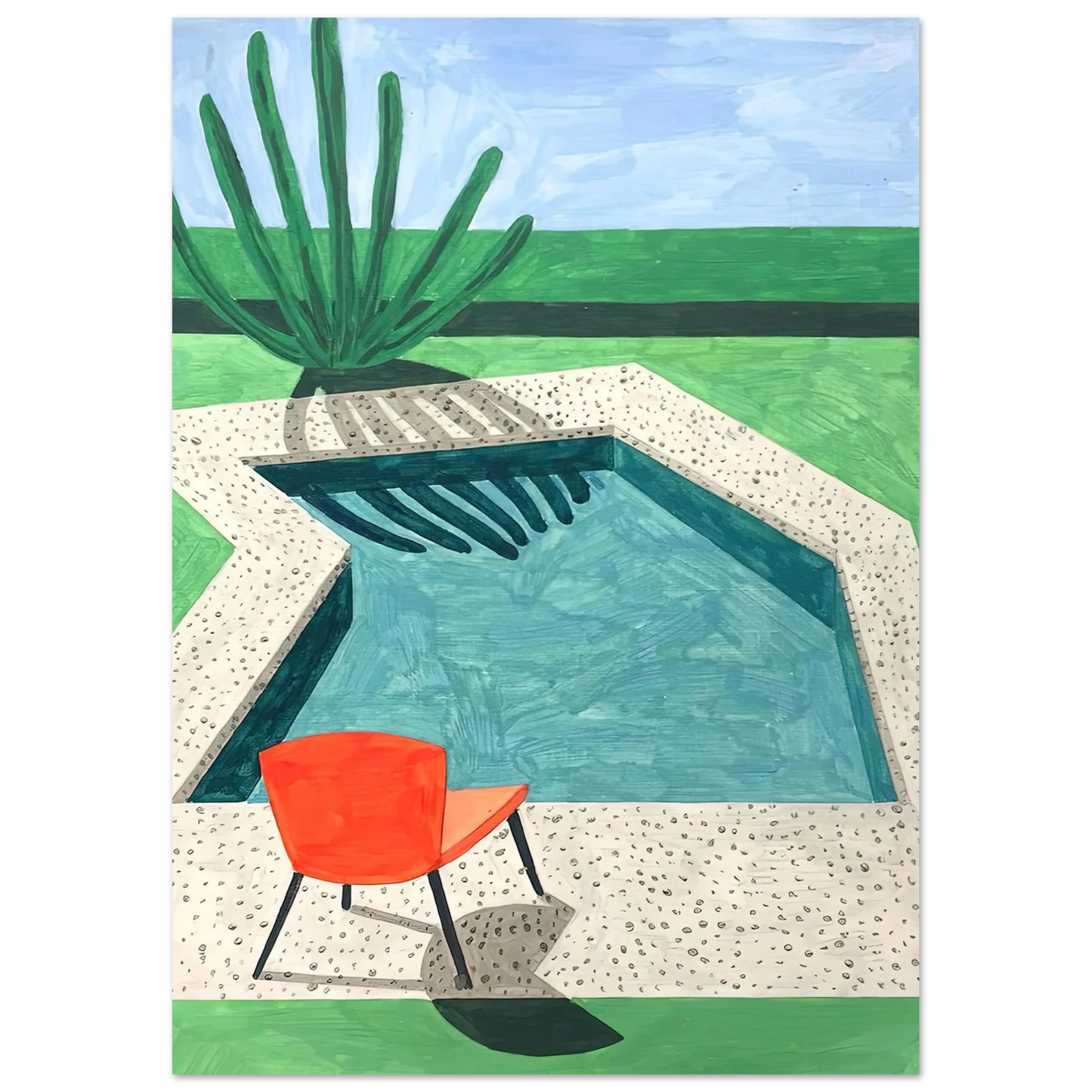 David Hockney - David Hockney Wall art - 20x25 cm / 8x10 inches - Fine Art Poster-canvas - -
