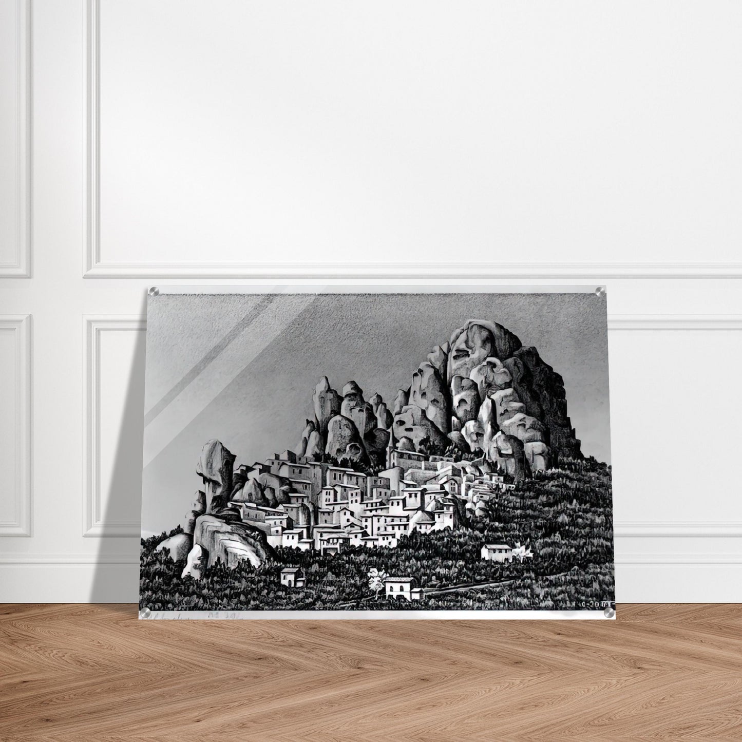 PENTEDATTIO CALABRIA OCTOBER 1930 1930 - MC Escher Acrylic Print - 70x100 cm / 28x40″ inches | Maurits Cornelis Escher Prints