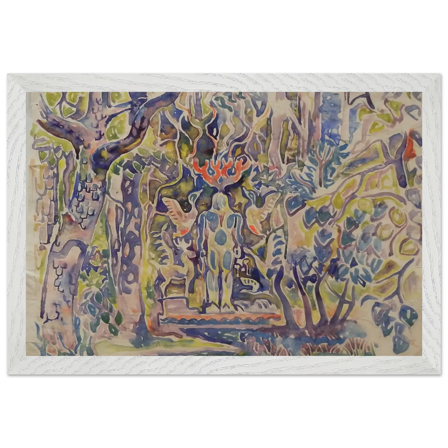 Walter Inglis Anderson - Walter Anderson Wall art - A2 (42 x 59.4  cm) - Premium Wooden Framed Poster With Fine Art Paper - White frame