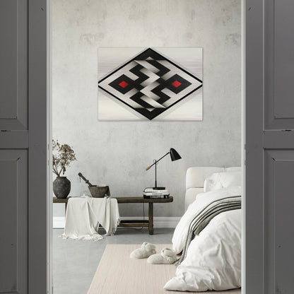 Ibawabi - 1975 - Omar Rayo Brushed Aluminum Print - 70x100 cm / 28x40 inches | Omar Rayo Aluminum Print | Omar Rayo Prints