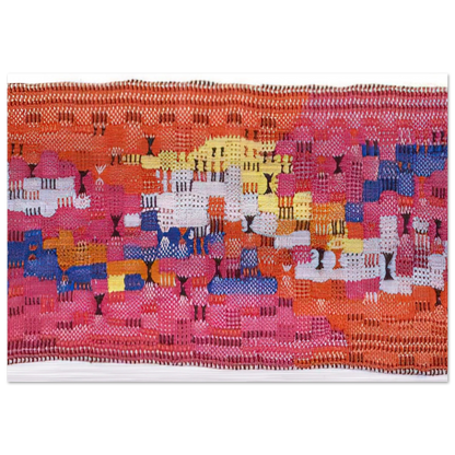 SOUTH OF THE BORDER 1958 - Anni Albers Brushed Aluminum Print - 70x100 cm / 28x40 inches | Anni Albers Aluminum Print | Anni Albers Prints