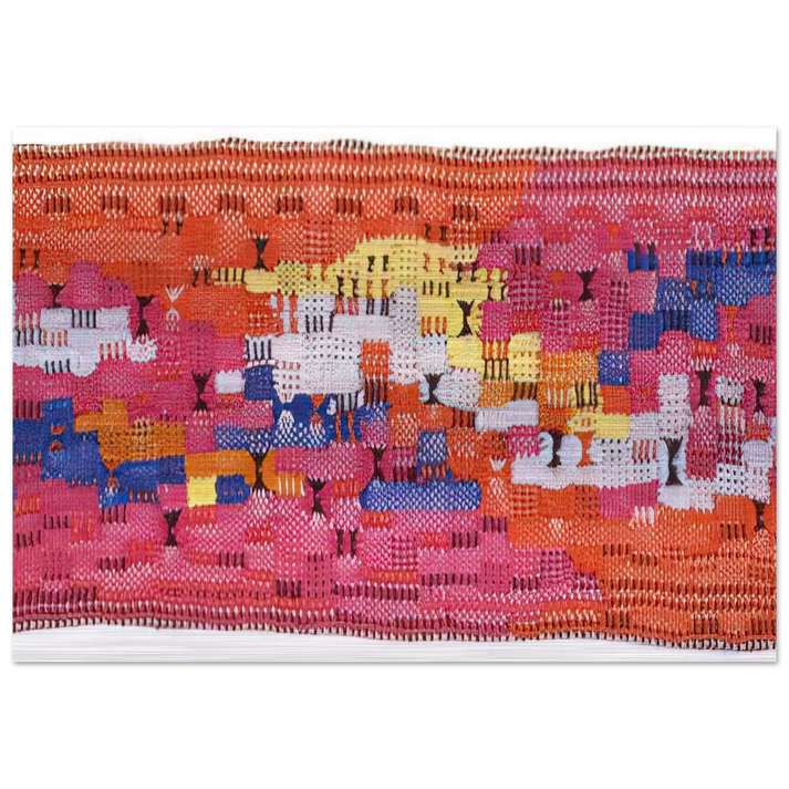 SOUTH OF THE BORDER 1958 - Anni Albers Brushed Aluminum Print - 70x100 cm / 28x40 inches | Anni Albers Aluminum Print | Anni Albers Prints