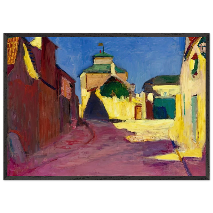 UNE RUE A ARCUEIL 1904 - Henri Matisse 70x100 cm / 28x40 inches Framed Art Print – Black Wooden Frame
