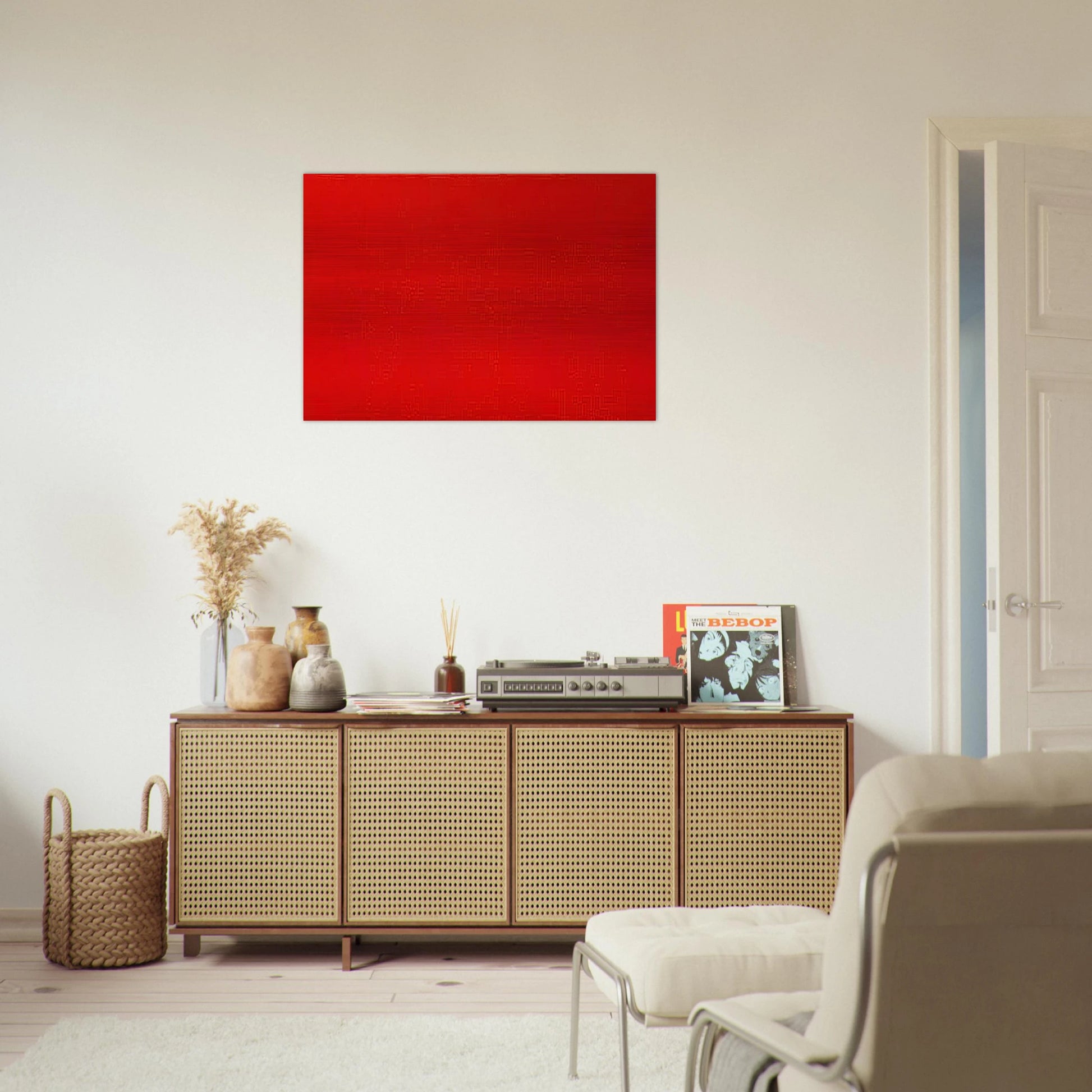 Who's Afraid of Red, Yellow, and Blue III - Barnett Newman Brushed Aluminum Print - 70x100 cm / 28x40 inches | Barnett Newman Aluminum Print | Barnett Newman Prints
