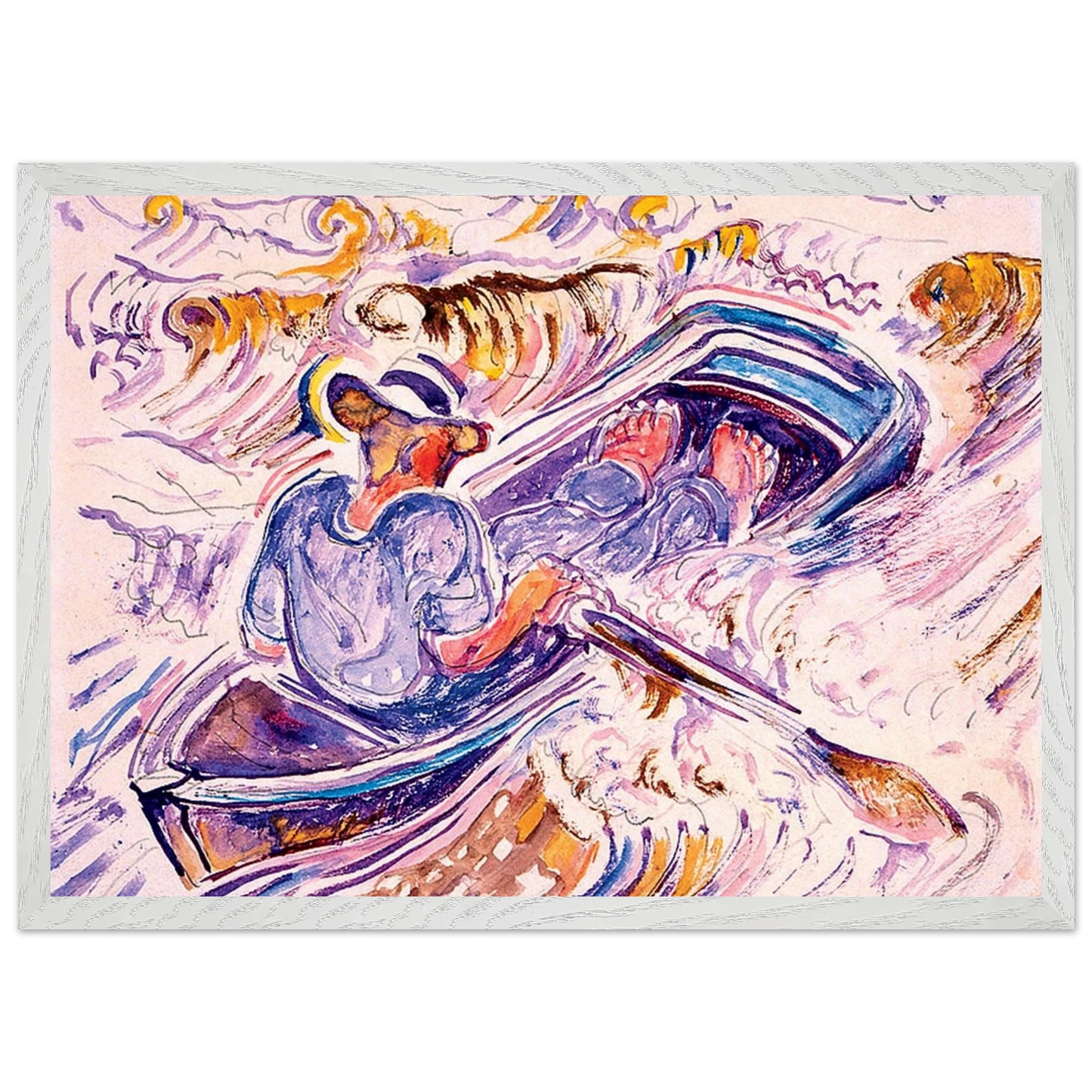 Walter Inglis Anderson - Walter Anderson Wall art - A2 (42 x 59.4  cm) - Premium Wooden Framed Poster With Fine Art Paper-canvas - Black frame