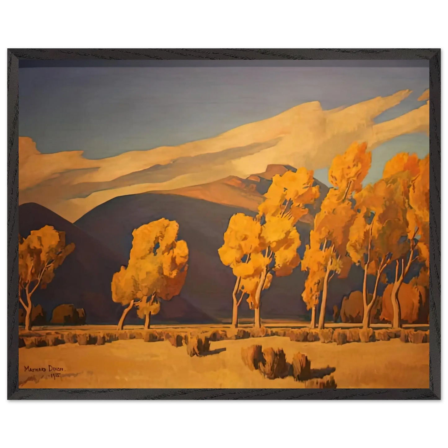 Maynard Dixon - NOVEMBER IN NEVADA 1935 Wall art - 70x100 cm / 28x40 Inches - Fine Art Poster - -