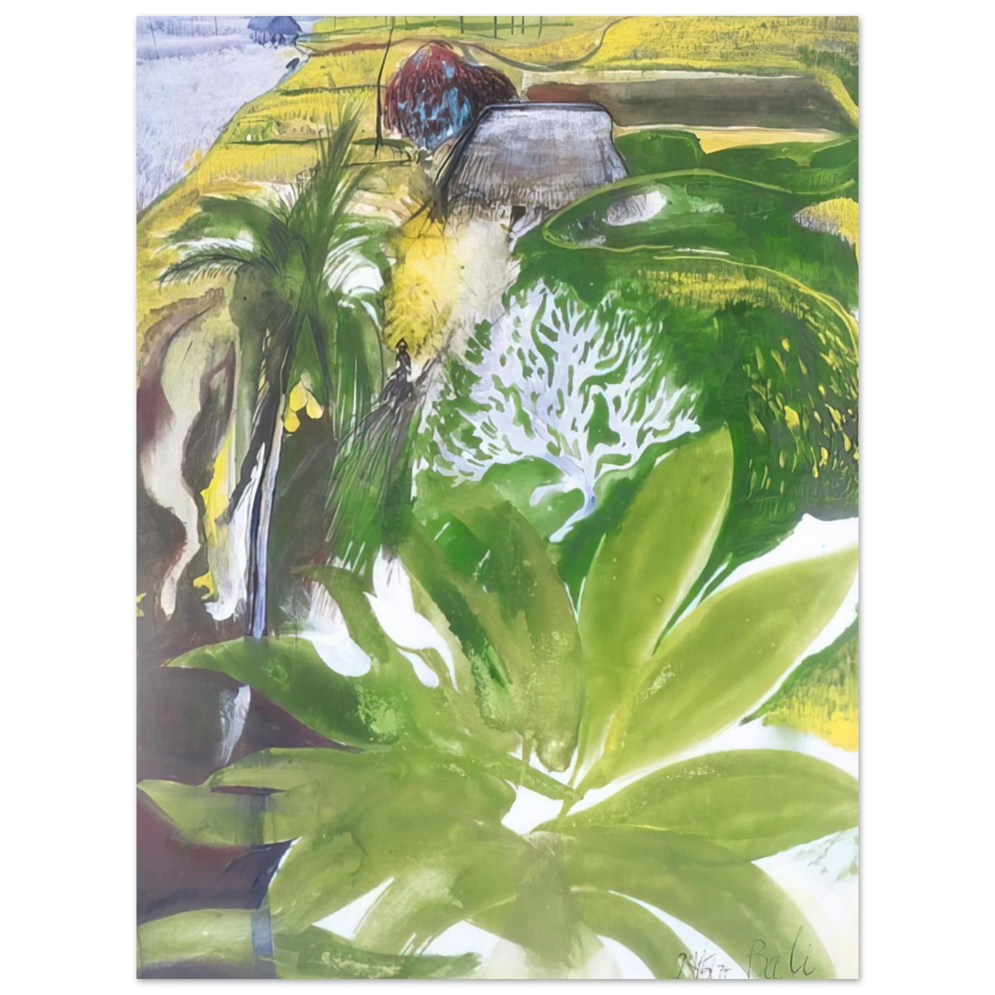 Brett Whiteley - Bali - figurative  75x100 cm / 30x40inches Fine Art Poster
