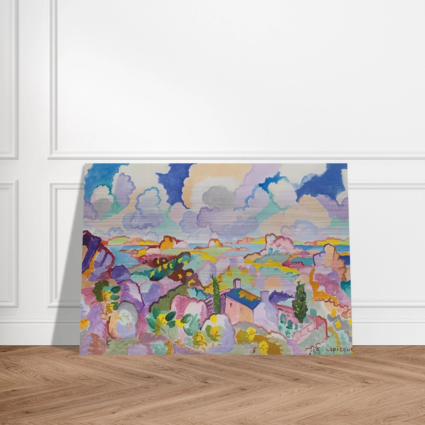 Printemps en Bretagne - 1959 - Charles Lapicque Brushed Aluminum Print - 70x100 cm / 28x40 inches | Charles Lapicque Aluminum Print | Charles Lapicque Prints