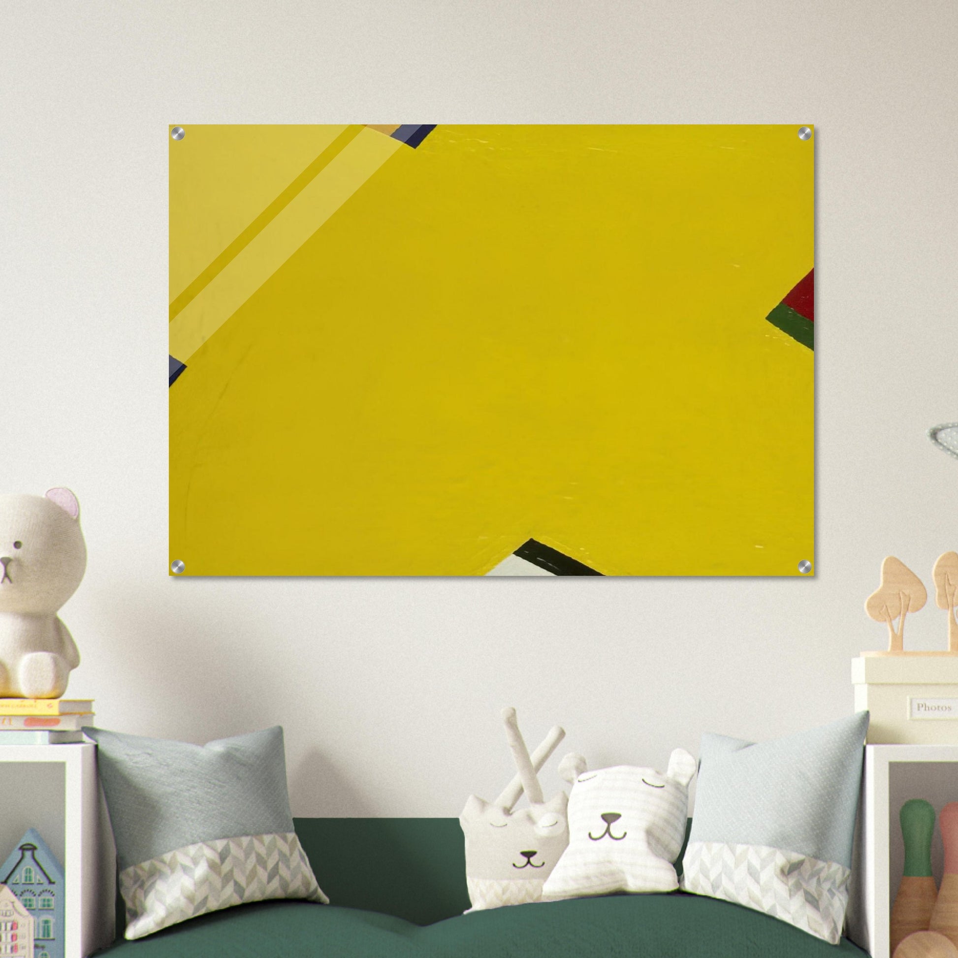 Yellow - Al Held Acrylic Print - 70x100 cm / 28x40″ inches | Al Held Wall Art | Al Held Prints