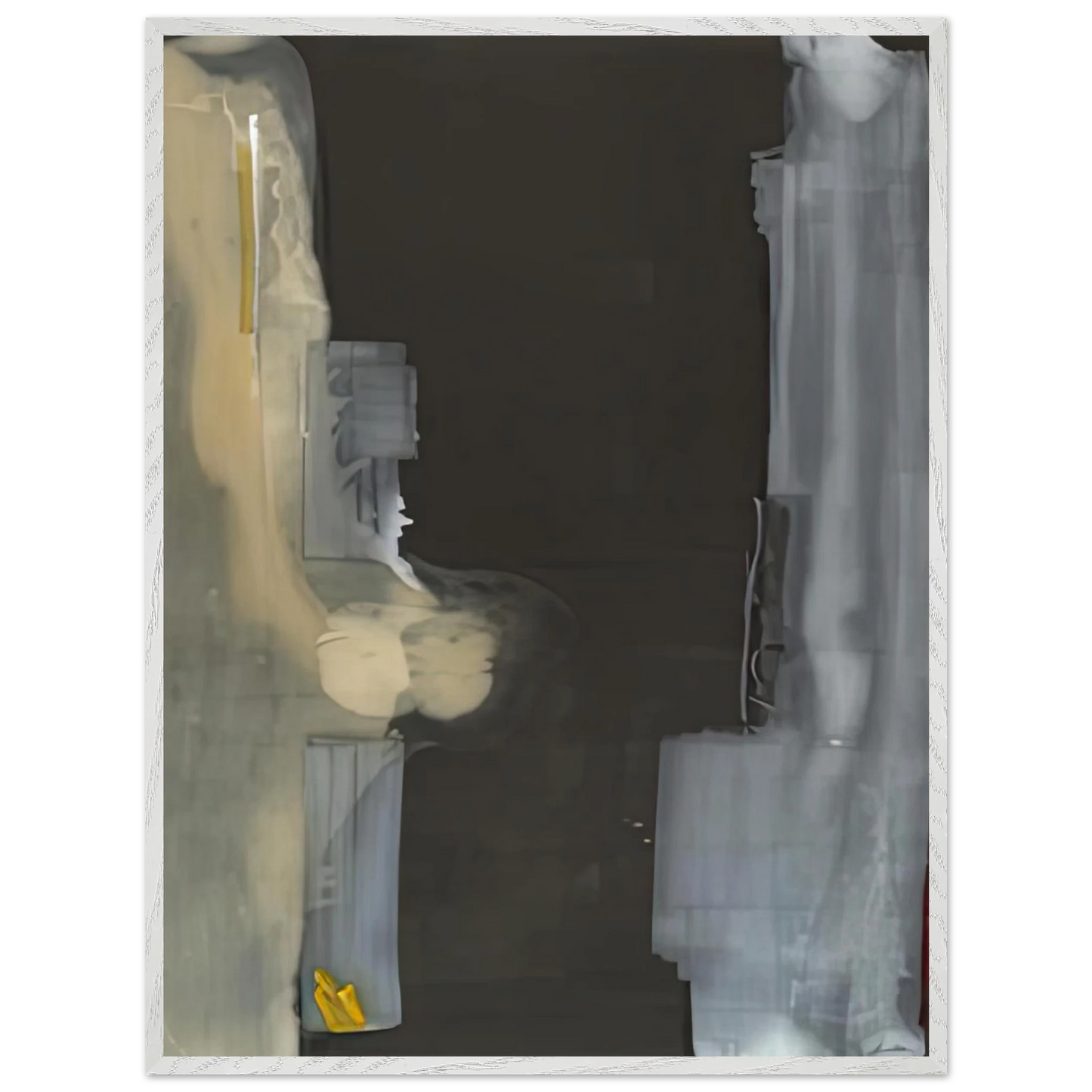 Helen Frankenthaler - Toward Dark, 1988- Wall Art - 21x29.7 cm / 8x12" - Premium Wooden Framed Poster With Fine Art Paper-canvas - White frame