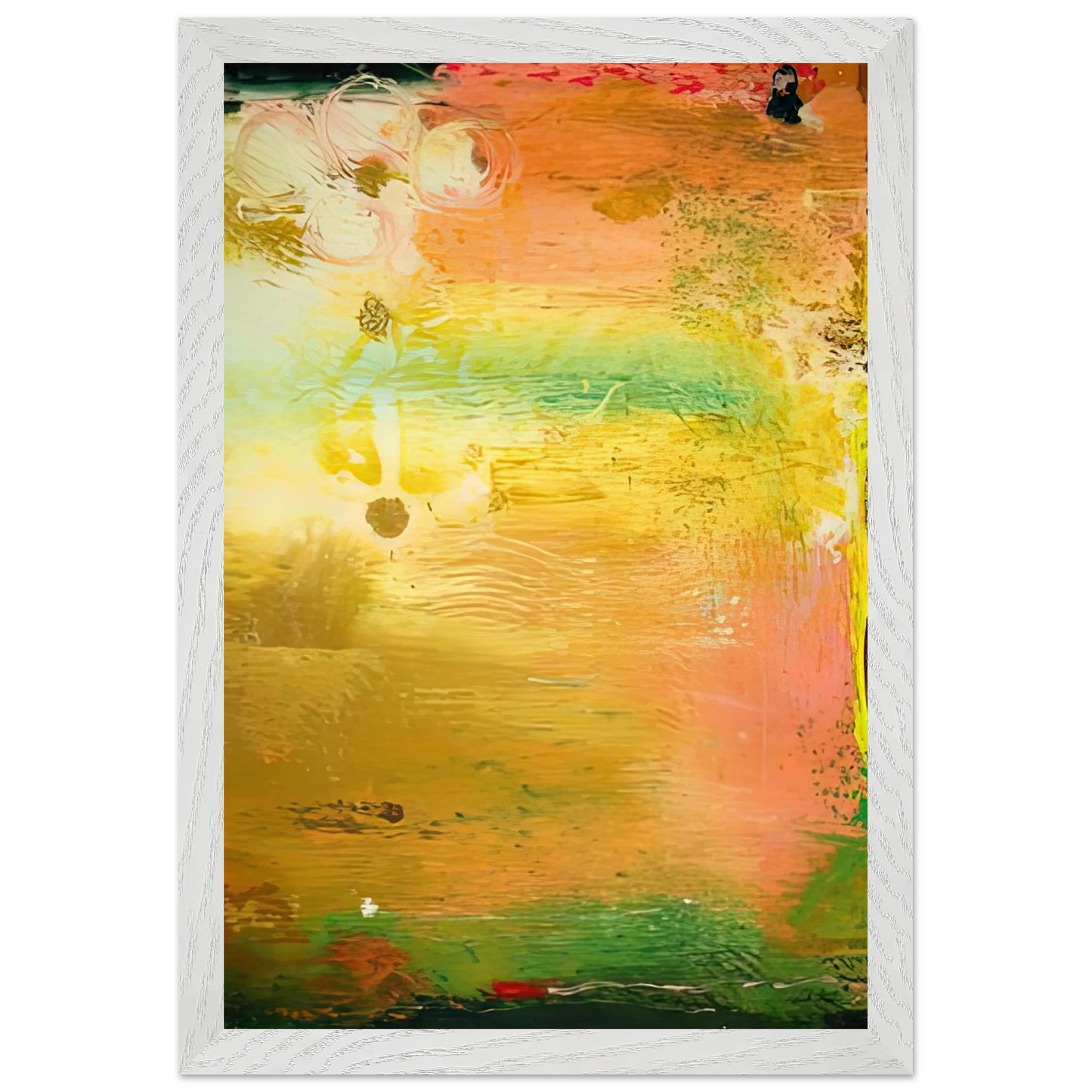 Helen Frankenthaler - Fantasy Garden, 1992- Wall Art - 30x40 cm / 12x16 inches - Premium Wooden Framed Poster With Fine Art Paper-canvas - White frame