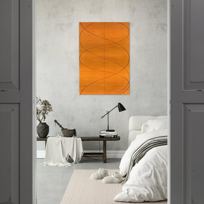 COLUMN PAINTING 16 2004 - Robert Mangold Brushed Aluminum Print - 70x100 cm / 28x40 inches | Robert Mangold Aluminum Print | Robert Mangold Prints