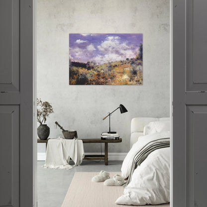 The Gust of Wind - Pierre-Auguste Renoir Brushed Aluminum Print - 70x100 cm / 28x40 inches | Pierre-Auguste Renoir Aluminum Print | Pierre-Auguste Renoir Prints
