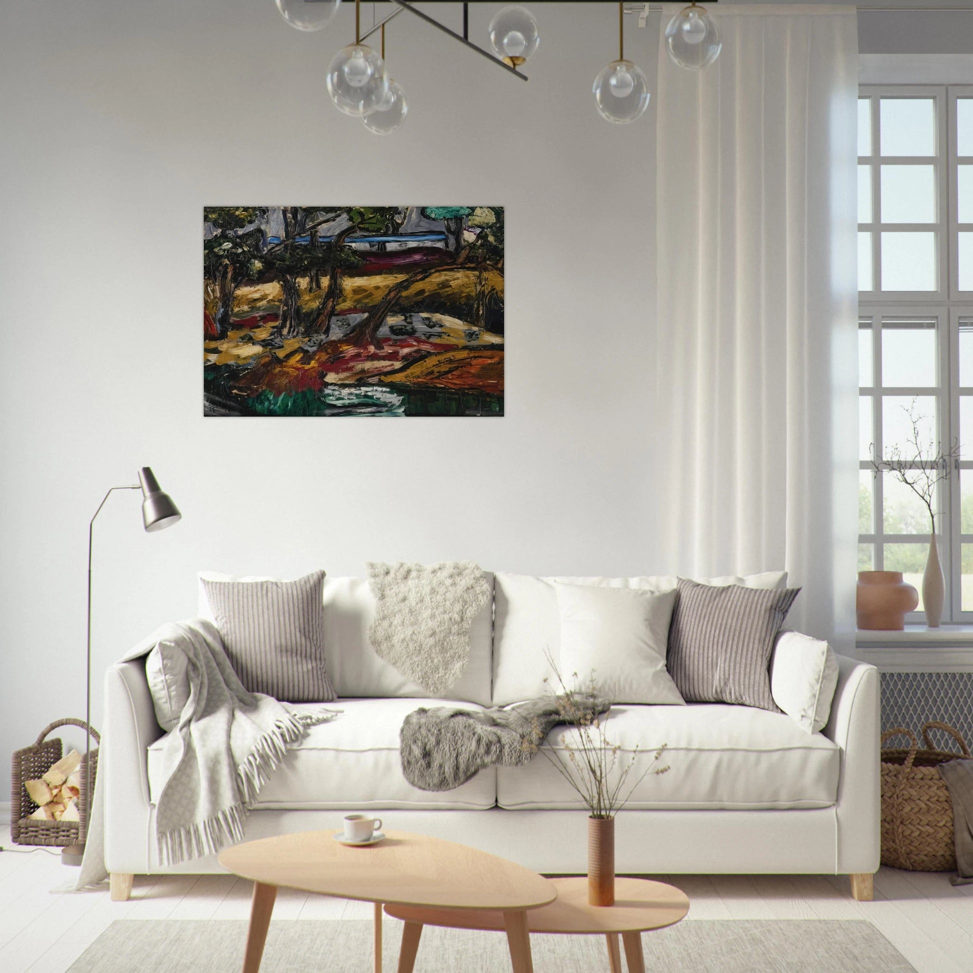 Landscape - Expressionism - Forrest Bess Brushed Aluminum Print - 70x100 cm / 28x40 inches | Forrest Bess Aluminum Print | Forrest Bess Prints