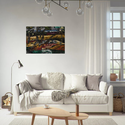 Landscape - Expressionism - Forrest Bess Brushed Aluminum Print - 70x100 cm / 28x40 inches | Forrest Bess Aluminum Print | Forrest Bess Prints