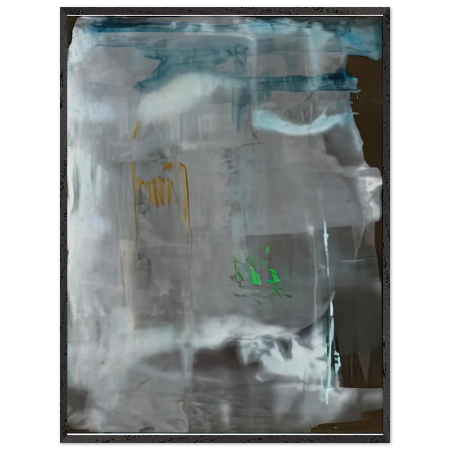 Helen Frankenthaler - Portrait of a Lady in White, 1979- Wall Art - 30x40 cm / 12x16 inches - Premium Wooden Framed Poster With Fine Art Paper-canvas - Black frame