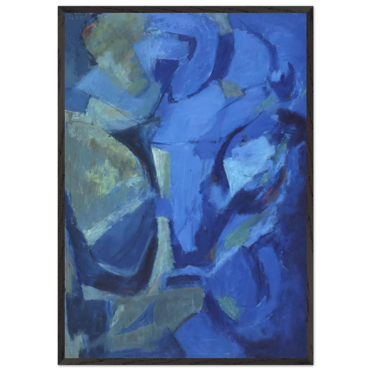 THE STORMY SEA 1958 - Alma Woodsey Thomas 70x100 cm / 28x40 inches Framed Art Print – Black Wooden Frame