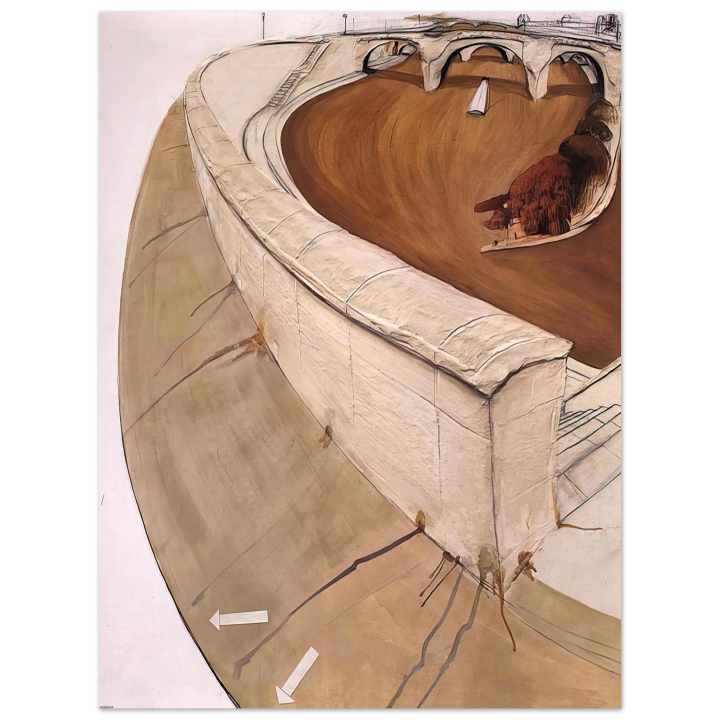 Brett Whiteley - The 15 Great Dog Pisses of Paris - 1989  75x100 cm / 30x40inches Fine Art Poster